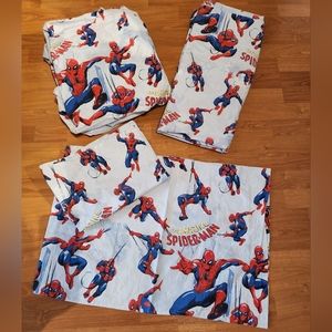 Pottery Barn Kids Spider-man Full/Double Sheet Set